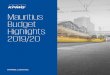 Mauritius Budget Highlights 2019-2020 - assets.kpmg · Mauritius; access to the Gujarat IFC by the Global Business Operators from Mauritius; the setup of a regulatory framework for