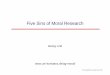 Five Sins of Moral Research - Uni Konstanz · © Copyright by Georg Lind, 2014 References P Hemmerling, K. (2014). Morality behind bars – An intervention study on fostering moral