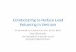 Collaborating to Reduce Lead Poisoning in Vietnam · ti n hành các ch ươ ng trình giáo d˙c phòng ch ng tích lũy chì trong cơth i v i tr em. N u n˛ng chì máu không