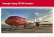 Norwegian Boeing 787-8/9 Dreamliner The Boeing 787 makes greater use of composite materials in its airframe
