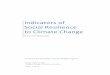 Indicators of Social Resilience to Climate Change - oregon.gov · from social psychology and sociology on the health benefits of social support and social networks (i.e., bottom up),