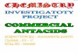 Chemistry Project for School Students by iCBSEneerajminichemistry.weebly.com/uploads/2/0/3/6/20360305/anta-acid_project.pdf · ðvacknowledgement (i) ðvantacids 1 ðvactionmechanism
