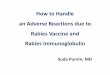 How to Handle an Adverse Reactions due to Rabies Vaccine ...saovabha.redcross.or.th/download/2559/thailand Rabies-Free/How to... · How to Handle an Adverse Reactions due to Rabies