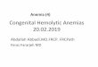 Congenital Hemolytic Anemias 20. Anemia (4): Congenital Hemolytic Anemias Case 4 18 yr old male presented