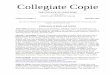 Report of Professional Activities and Achievements · This issue of Collegiate Copie records faculty and administrators’ professional achievements for the period January 1, 2013