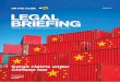 JUNE2016 LEGAL BRIEFING - UK P&I · international sea transport.This briefing provides general guidance on the legal issues for the handling of cargo claims under Chinese law,and