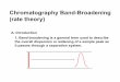 Chromatography Band-Broadening (rate theory) · velocity, column size, diameter of the packing materials, and capacity factors that describe the solute’s retention. 4. An understanding