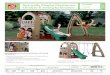 Naturally Playful Playhouse CLIMB, SLIDE & SWING Climber ... · CLIMB, SLIDE & SWING Multi-sided climb, slide and hide activity gym with 2 swings for added fun! • Playhouse Climber’s