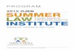 2012 OJen Summer Law tuesday, August 28 & Wednesday ...ojen.ca/wp-content/uploads/2016/08/2012-SLI-Program_Final.pdf · A civil society through educAtion And diAlogue program Summer