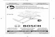 Operating/Safety Instructions Consignes de fonctionnement ... · You have purchased a Bosch Table Saw Stand GTA47W. Designed for job site use. This unit sets up and folds quickly,