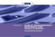 Public procurement guidance for practitioners · DISCLAIMER This document contains guidance on how to avoid errors frequently seen in public procurement for projects co-financed by