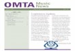 OMTA Music News - Oregon Music Teachers Association (OMTA) Music News-April.pdf · Sonata in A Minor, K3 L378, by Scarlatti. From Sixty Sonatas, Volume I, Alfred Ed. Level VIII Sonatina
