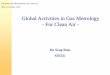 Global Activities in Gas Metrology - For Clean Air - · 2016-10-24 · Global Activities in Gas Metrology - For Clean Air - ... (PSMs), held under the auspices of the Consultative
