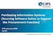 Purchasing Information Systems (Sourcing Software Suites ... Speaker... · Purchasing Information Systems (Sourcing Software Suites to Support the Procurement Function) Up-skilling