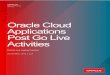 Oracle Cloud Applications Post Go Live Activities …...Doc ID 2004494.1 6 WHITE PAPER / Oracle Cloud Applications Post Go Live Activities IMPLEMENT A SHARED SUPPORT MODEL The goal