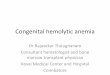 Congenital hemolytic anemia - IAPP- ... Congenital hemolytic anemia Dr Rajasekar Thirugnanam Consultant