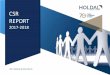 CSR REPORT - Holdalholdalgroup.com/content/uploads/Csr/180109113752123~CSR-closeout-2017... · Thanks to our team [s hard work, we were able to collect 3600$ via 3 campaigns this