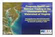 Progress Report on Nutrient Trading in the Chesapeake Bay ...dls.virginia.gov/GROUPS/dlut/MEETINGS/111208/progress.pdf · Nutrient Trading in the Chesapeake Bay Watershed of Virginia