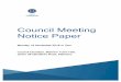 Council Meeting Notice Paper - City of Stonnington...Council Meeting Notice Paper Monday 19 November 2018 at 7pm Council Chamber, Malvern Town Hall, (enter off Glenferrie Road, Malvern)