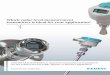 Which radar level measurement transmitter is ideal for ...cindtechs.ca/unleashd/catalog/level/Siemens-SI... · the cement industry. Siemens radar transmitters have been trusted in