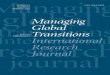 Managing GlobalTransitions - Fakulteta management · Managing GlobalTransitions International Research Journal editor Mitja Ruzzier,Universityof Primorska, Slovenia ... David L. Deeds,