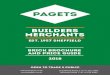 Brick Brochure and price guide 2018 · sales@pagets.co.uk  open to trade & public Broadfield Road T: 0114 292 3000 Infirmary Road T: 0114 234 0485 Brick Brochure and price guide