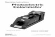 Operating Instructions Photoelectric Colorimeter · The Klett-Summerson Photoelectric Colorimeter scale is specifically designed to enable the analyst to take full advantage of the