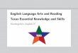 English Language Arts and Reading Texas Essential ......ELAR TEKS Introduction | 3 110.12.7 English Language Arts and Reading, Grade 1,8 Beginning with School Year 2009-2010. (a) Introduction