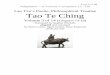 Lao Tzu’s Poetic, Philosophical Treatise Tao Te Chingbuddhajoy.org/wp-content/uploads/2018/04/TTC-V3a-2019-a...Lao Tzu’s Poetic, Philosophical Treatise Tao Te Ching Volume 3 of