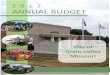 2 0 1 7 ANNUAL BUDGET - Grain Valley, Missouri...II | Page Like the General Fund, the Park Fund has seen a continued increase in tax revenues. Unlike the General Fund, these revenues