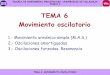 TEMA 6 Movimiento oscilatoriomudarra.cpd.uva.es/.../tema6/2019-2020/oscilatorio.pdfTEMA 6 Movimiento oscilatorio 1.- Movimiento armónico simple (M.A.S.) 2.- Oscilaciones amortiguadas