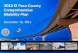 2013 El Paso County Comprehensive Mobility Plan...Total Project Contributions •El Paso County - $120M (est.) •Town of Horizon City - $5M (est.) •City of Socorro - $9M (est.)