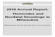 2016 Annual Report: Homicides and Nonfatal Shootings in ... MHRC... · 4 2016 Milwaukee Homicide Review Commission Annual Report The Milwaukee Homicide Review Commission dedicates