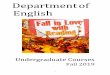 Department of English - Northern Illinois University...3 NORTHERN ILLINOIS UNIVERSITY DEPARTMENT OF ENGLISH UNDERGRADUATE COURSE DESCRIPTION BOOKLET Fall 2019 This booklet contains