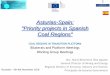 Asturias-Spain: Priority projects in Spanish Coal Regions...Asturias-Spain: "Priority projects in Spanish Coal Regions" COAL REGIONS IN TRANSITION PLATFORM Bilaterals and Platform