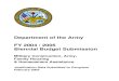Department of the Army FY 2004 / 2005 Biennial Budget ...Department of the Army FY 2004 / 2005 Biennial Budget Submission Military Construction, Army, Family Housing & Homeowners Assistance