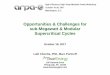 Opportunities & Challenges for sub-Megawatt & Modular Supercritical Cycles · 2017-11-08 · October 19, 2017 Opportunities & Challenges for sub-Megawatt & Modular Supercritical Cycles