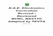 D.A.E. Electronics Curriculum Revised / Reviewed NCRC ...aglow.edu.pk/documents/Electronics_final.pdf1. Ghulam Yasin Minhas, Technical Mathematics Vol I, Ilmi Kitab Khana, Lahore 2