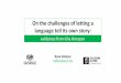 On the challenges of letting a language tell its own story · • Vallejos, Rosa. 2015. La indexicalidad de género en kukama-kukamiria desde una perspectiva tipológica. In Ana Fernandez,
