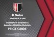 Notes - Home - U Value Insulation · U Value Insulation and Drywall Price Guide 2015 5 U Value Insulation & Drywall - WARMLINE PIR Insulated Plasterboards (Mechanically fixed - Foil