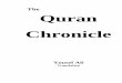 Summary Quran Chronicle - chamanara.netchamanara.net/Summary Quran Chronicle.pdf · The word Quran appears about 70 times in the Quran itself, assuming various meanings. It is a verbal