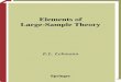 Elements of Large-Sample Theory - Escola Superior de ...pointer.esalq.usp.br/.../Springer_-_E.L.Lehmann_-_Elements_of_Large-sample_Theory.pdfLehmann: Elements of Large-Sample Theory