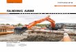 SLIDING ARM - Hitachi Construction Machinery · Robust sliding structure resists wear. DEMAND PERFECTION Hitachi has developed the ZX135US-6 with a sliding arm mechanism specifically