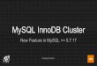 MySQL InnoDB Cluster · Linux High Availability Cluster with DRBD and MySQL. MySQL NDB Cluster. Oracle MySQL Cloud Service. MySQL with Solaris Cluster. Galera Cluster for MySQL. Amazon