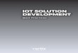 IOT SOLUTION DEVELOPMENT - Vertix Consulting · 4 | IoT Solution Development — Best Practices 01 Focus on the solution, not on technology Too often we have seen people get excited