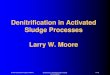 Denitrification in Activated Sludge Processes Larry W. Moore...carbon oxidation / nitrification / denitrification” or “single-sludge.” These systems have lower capital and operating