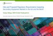New and Proposed Regulatory Requirements Impacting … · 2017-11-20 · New and Proposed Regulatory Requirements Impacting Secondary Equipment Markets in the EU and the World Sanjay