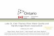 Lake St. Clair-Thames River Water Quality and ... - Lake St. Clair-Thames River Water Quality and Harmful
