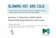 Seminar 1: How Does HVAC Work, Ownership Requirements and ... · • How HVAC uses energy and water • How HVAC systems vary and the differences in different standards of buildings