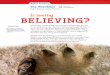 Is seeing BELIEVING? ... Is seeing BELIEVING? Occasionally, something happens so quickly or unexpectedly,